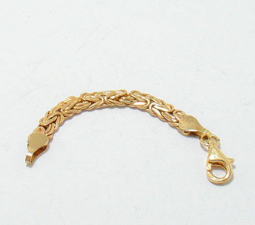 Byzantine Extender Chain Necklace14K Yellow Gold 4mm  
