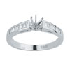 Platinum Six-Prong Solitaire Setting