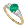 Diamond &  Emerald Rings