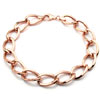 Bold Polished Open Oval Link Bracelet
