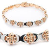 Hugs and Clovers Stampato Link Bracelet
