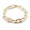 Polished Marquise Rolo Link Bracelet