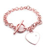 Tiffany Style Heart Tag Bracelet