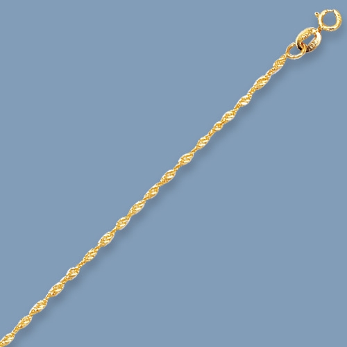 real 10k yellow gold singapore sparkle chain necklace metal condition 
