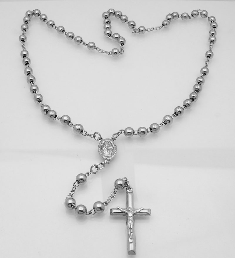 Platinum rosary best sale necklace