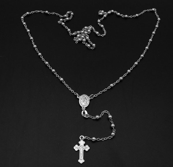 Rosary Necklace Sterling Silver 2025