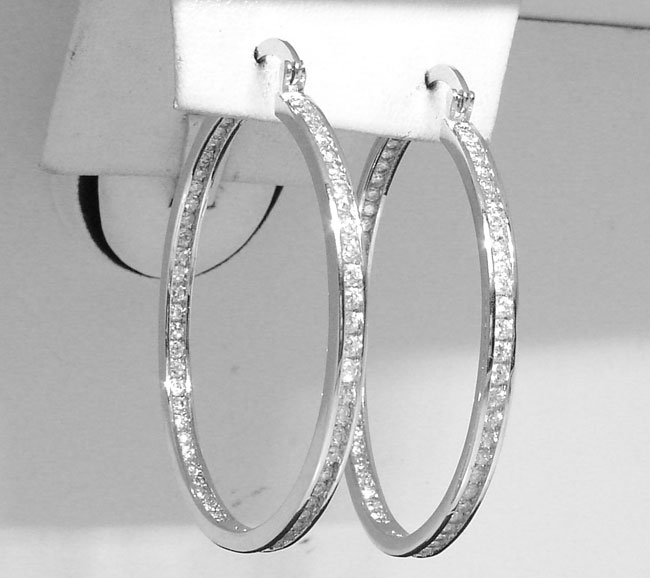 Cubic Zirconia Qvc Diamonique Earrings For Sale QVC/JTV STERLING