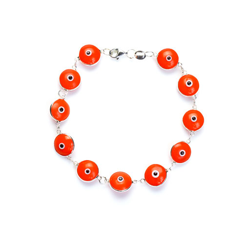 miami cuban link chain bracelet with evil eyegold curb link chain bracelet with greek eye