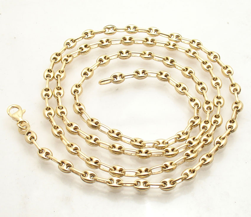 Gucci Link Chain Ebay >> 4mm Puffed Mariner Anchor Gucci Link Chain Necklace Real Solid 14k Gucci Link Chain Ebay >> 4mm Puffed Mariner Anchor Gucci Link Chain Necklace Real Solid 14k
