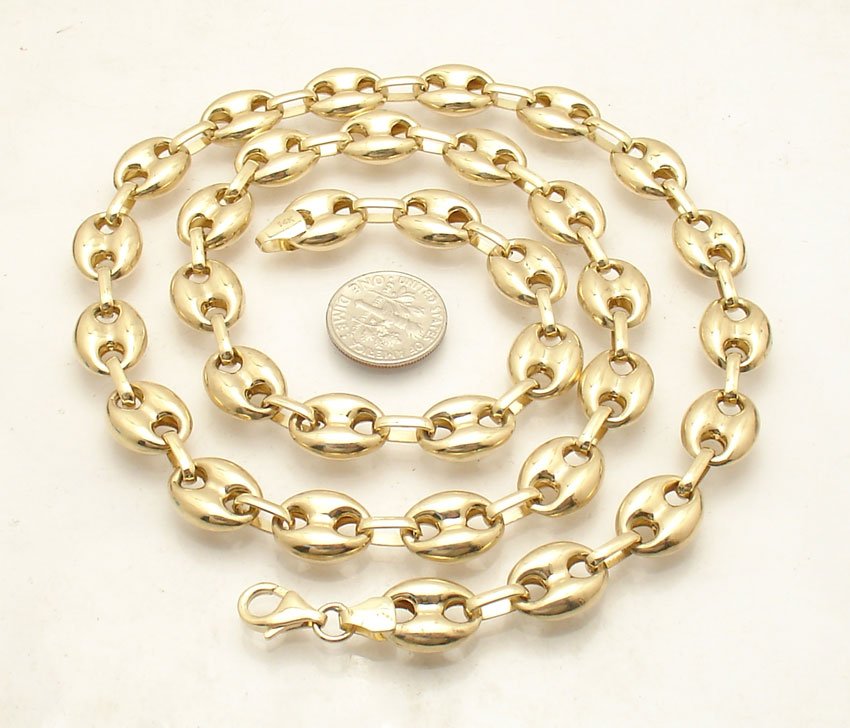 gucci link 14k chain