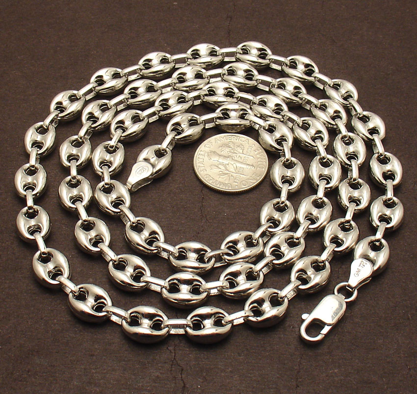 8mm Puffed Gucci Mariner Link Chain 