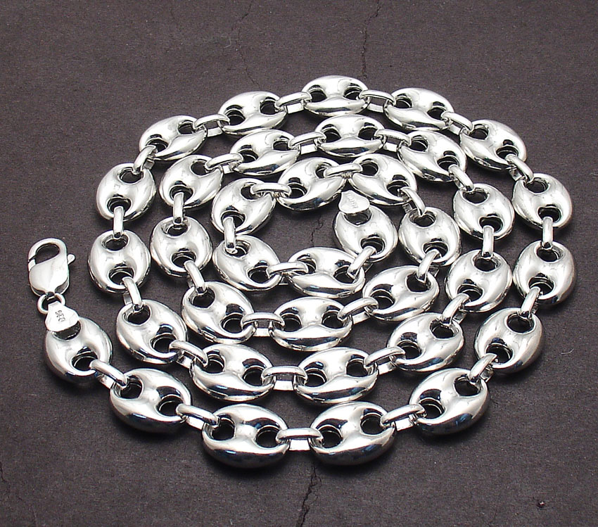 Fine Necklaces & Pendants 8.8mm Puffed Gυcci Mariner Link Chain