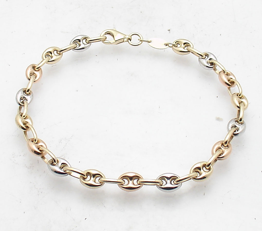 14k gucci link bracelet