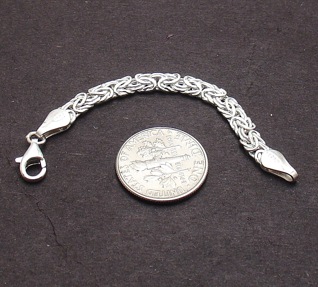 4mm Byzantine Extender for Bracelet Chain Necklace Real 925 Sterling Silver eBay