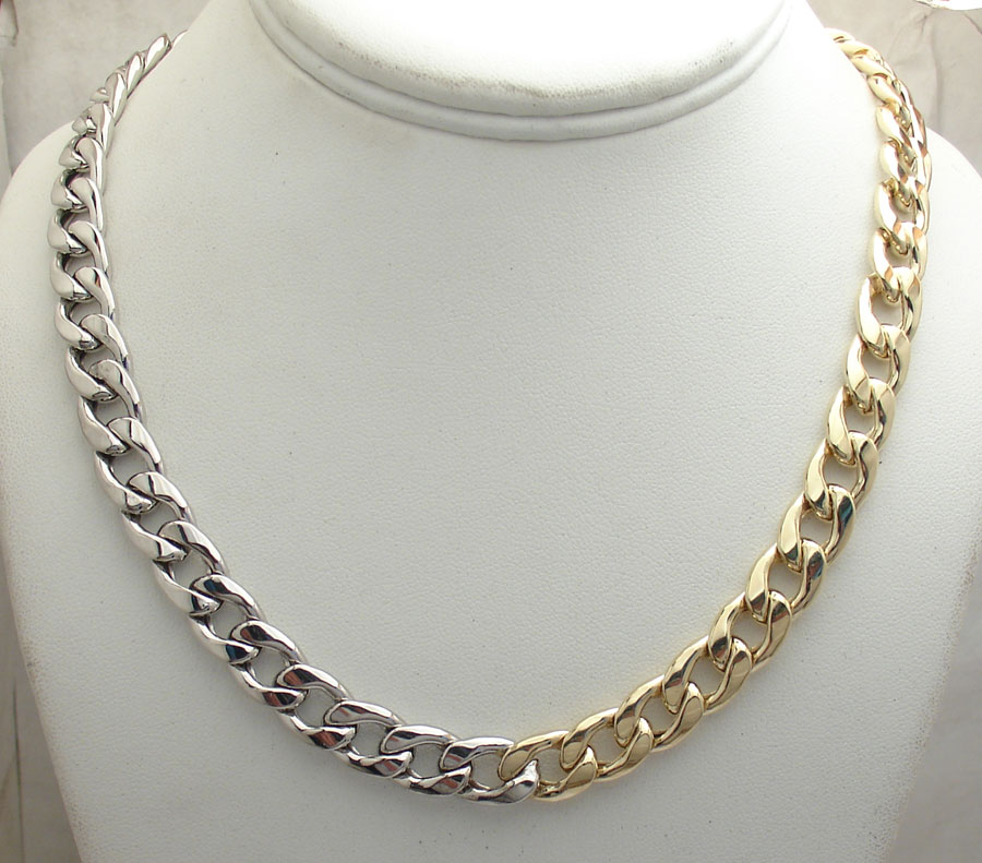 『Hollywood CHAIN BROWN×SILVER』 Box Chain Silver 22” | Shen Yun Collections