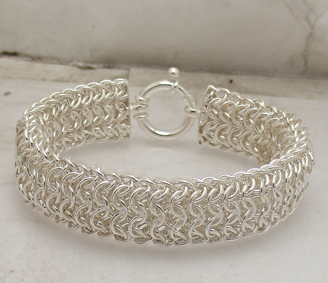 [BEENTRILL]★CREATORS#1 BOLD CUBAN CHAIN BRACELET Elegant Bold Mirror Byzantine Link Chain Style Bracelet Real