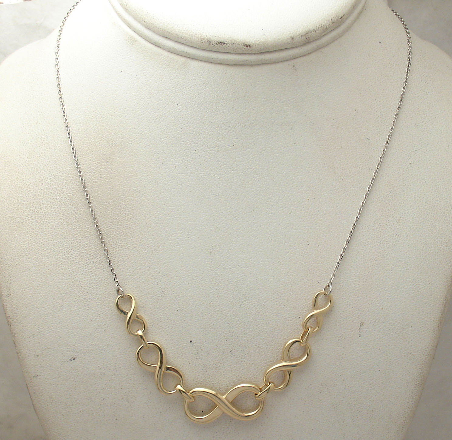 Cable Chain Necklace Duel Links Men's and Women's 3mm