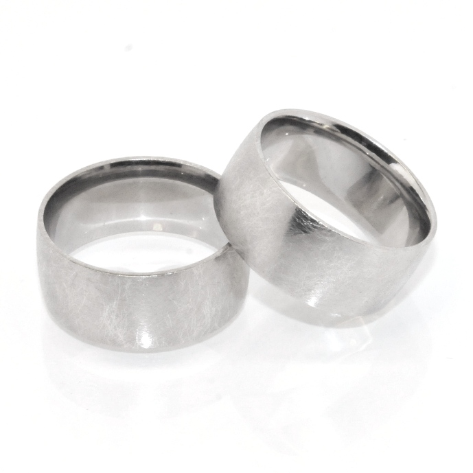 Mens Bold 9mm Platinum Clad Brushed Satin Finish Band Ring Sterling Silver 925 eBay